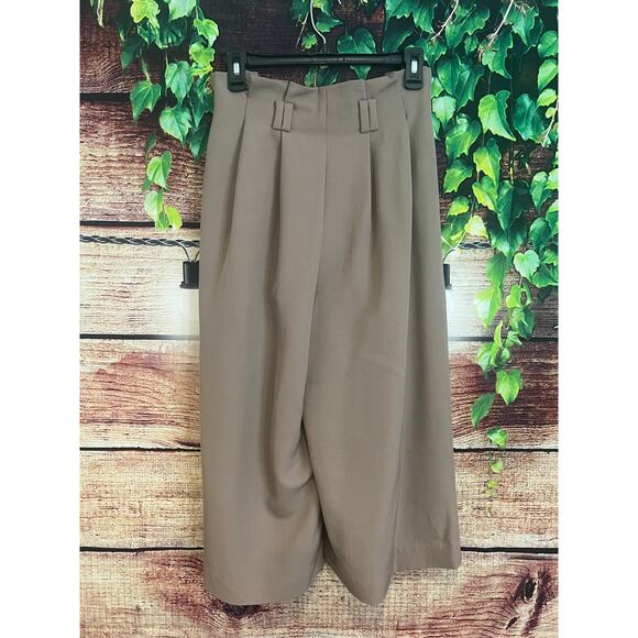 3.1 Phillip Lim Ladies Khaki Cropped Straight Tailored Pants, Brand Size 0 Women - Picture 3 of 11